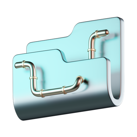 Folder Worm  3D Icon