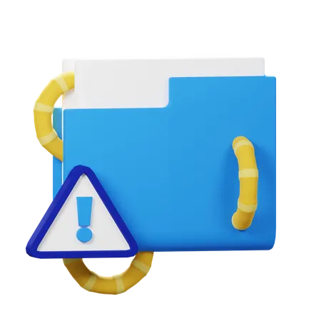 Folder Worm  3D Icon