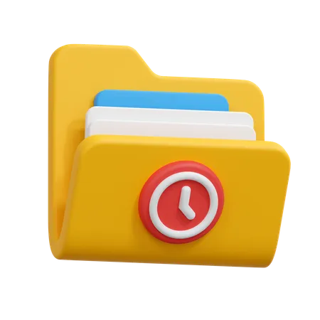 Folderdeadline1  3D Icon