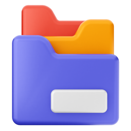 Folders  3D Icon