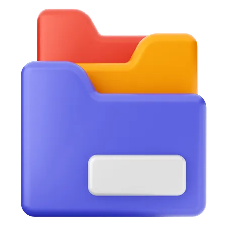 Folders  3D Icon