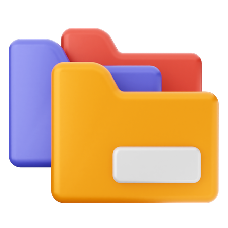 Folders  3D Icon