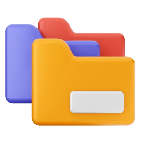 Folders  3D Icon