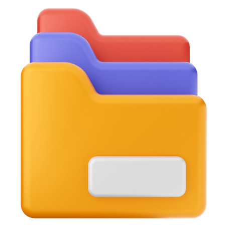 Folders  3D Icon