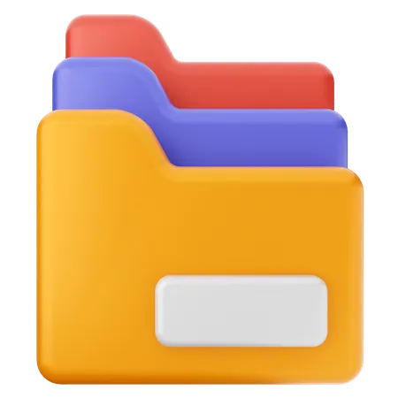 Folders  3D Icon