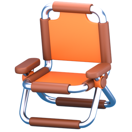 折りたたみ椅子  3D Icon