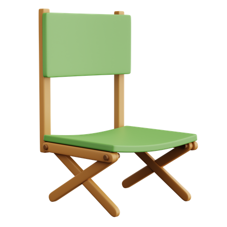 Folding Chair  3D Icon