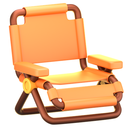 Folding Chair  3D Icon