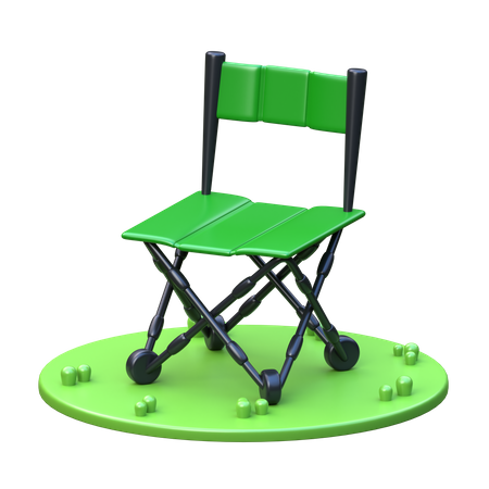 Folding Chair  3D Icon