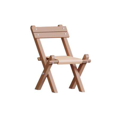 Folding Chair  3D Icon