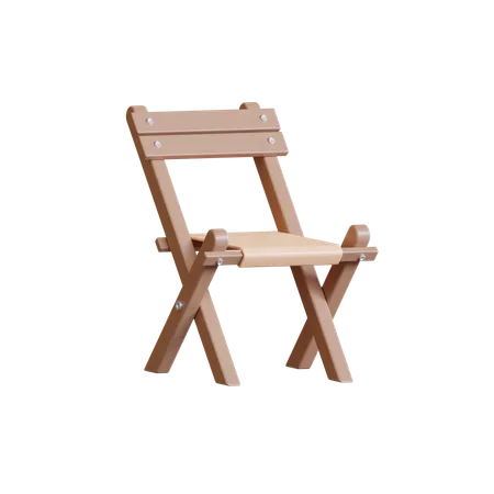 Folding Chair  3D Icon