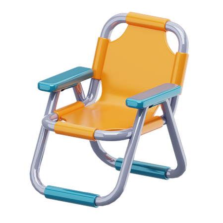 Folding Chair  3D Icon