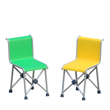 Folding Chair  3D Icon