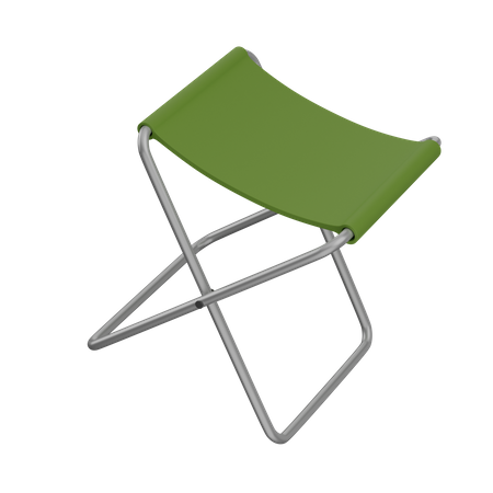 Folding chair 3D Illustration