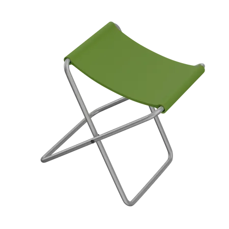 Folding chair 3D Illustration