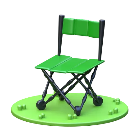 Folding Chair 3 D Camping Icon 3D Icon