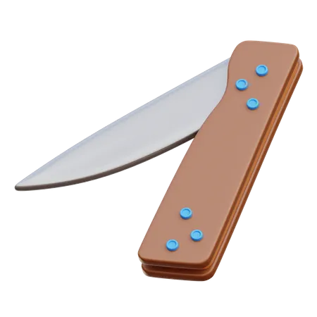 Folding Knife 3D Icon