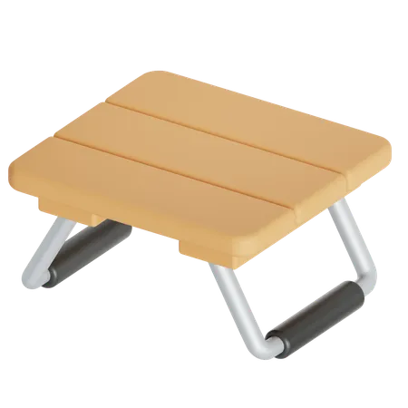 Folding Table For Portability 3D Icon
