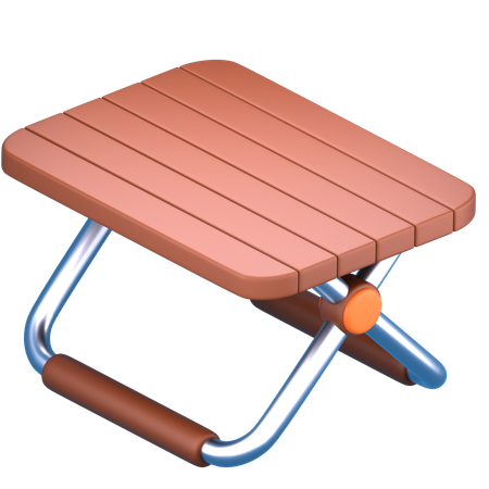 折りたたみテーブル  3D Icon