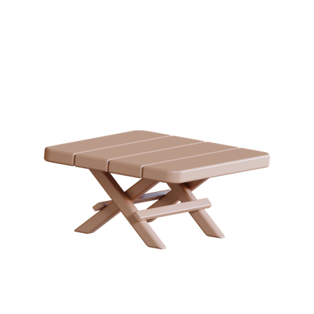 Folding Table  3D Icon