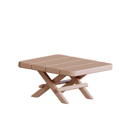 Folding Table  3D Icon