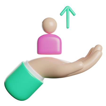 Folgen Sie uns-Button  3D Icon