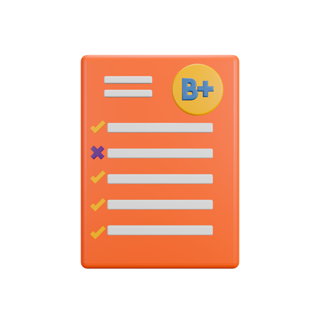 Folha de notas  3D Icon