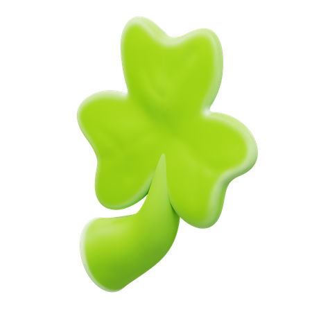 Folha de trevo  3D Icon