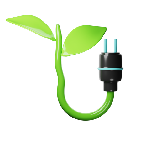 Planta e Energia  3D Icon