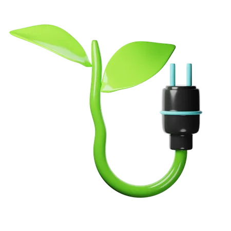 Planta e Energia  3D Icon