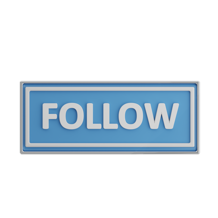 Follow  3D Icon