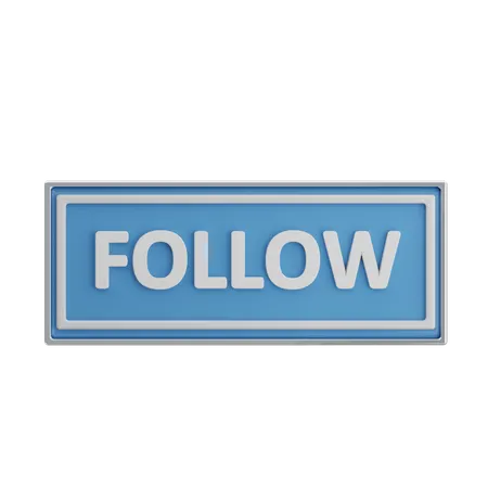 Follow  3D Icon