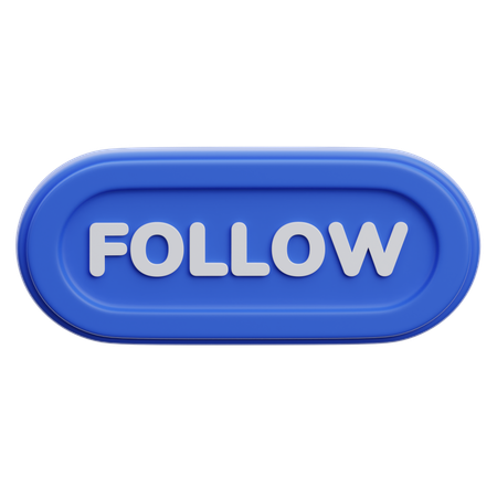 Follow Button  3D Icon