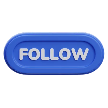 Follow Button  3D Icon