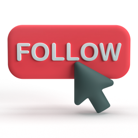 Follow Click  3D Icon
