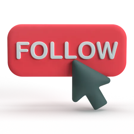 Follow Click  3D Icon