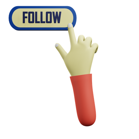 Follow Click  3D Icon