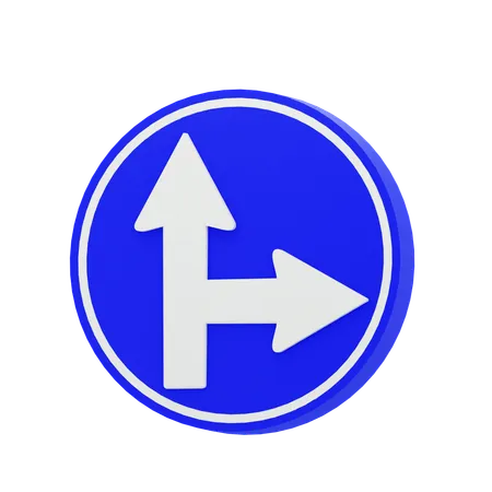 Follow One Path  3D Icon