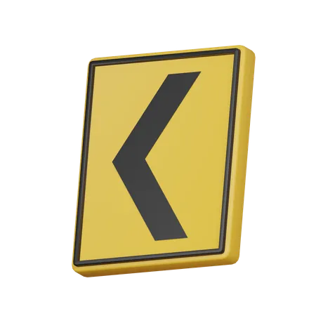 Follow the way sign  3D Icon