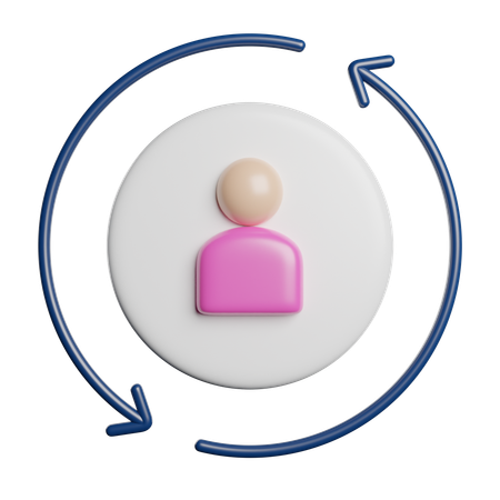 Follower aktualisieren  3D Icon