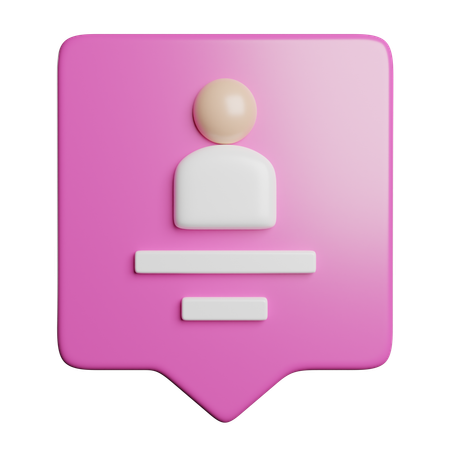 Follower-Kommentar  3D Icon