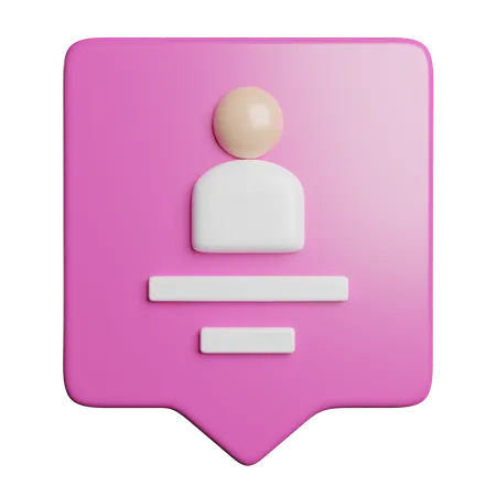 Follower-Kommentar  3D Icon