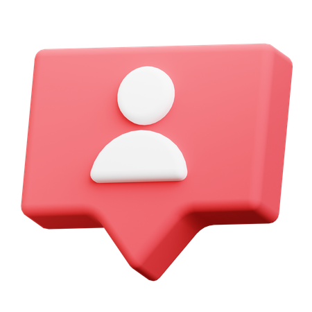 Follower Notification  3D Icon