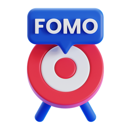 Objetivo fomo  3D Icon