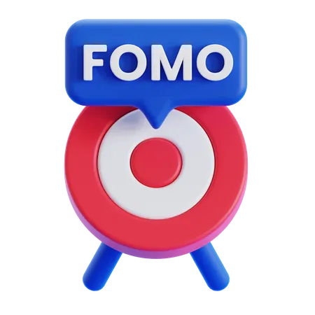 Objetivo fomo  3D Icon