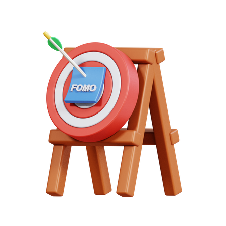 Objetivo fomo  3D Icon