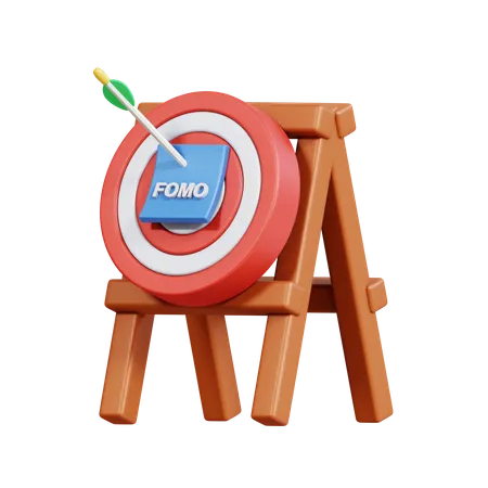 Objetivo fomo  3D Icon