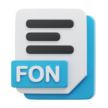 FON FILE  3D Icon