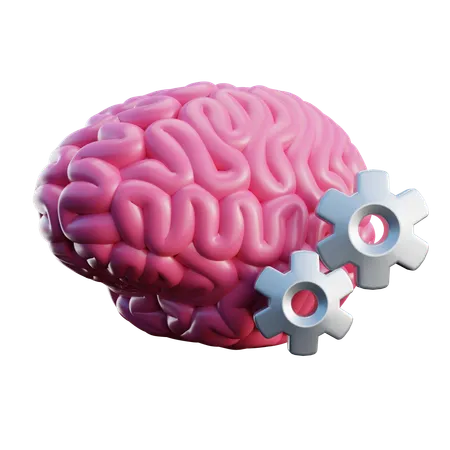 Fonction cognitive du cerveau  3D Icon