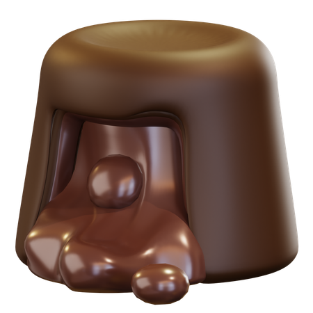 Fondant de chocolate  3D Icon